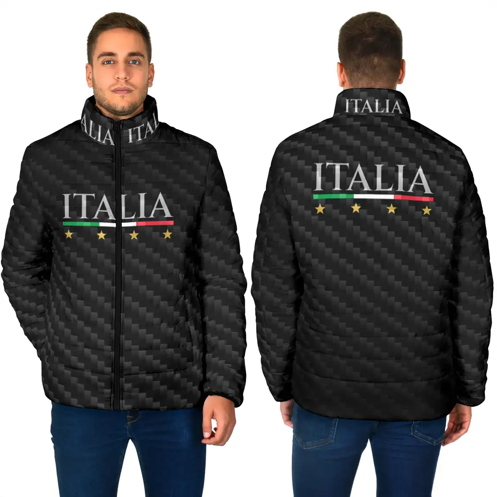 Padded Jacket Italy - carbon effect