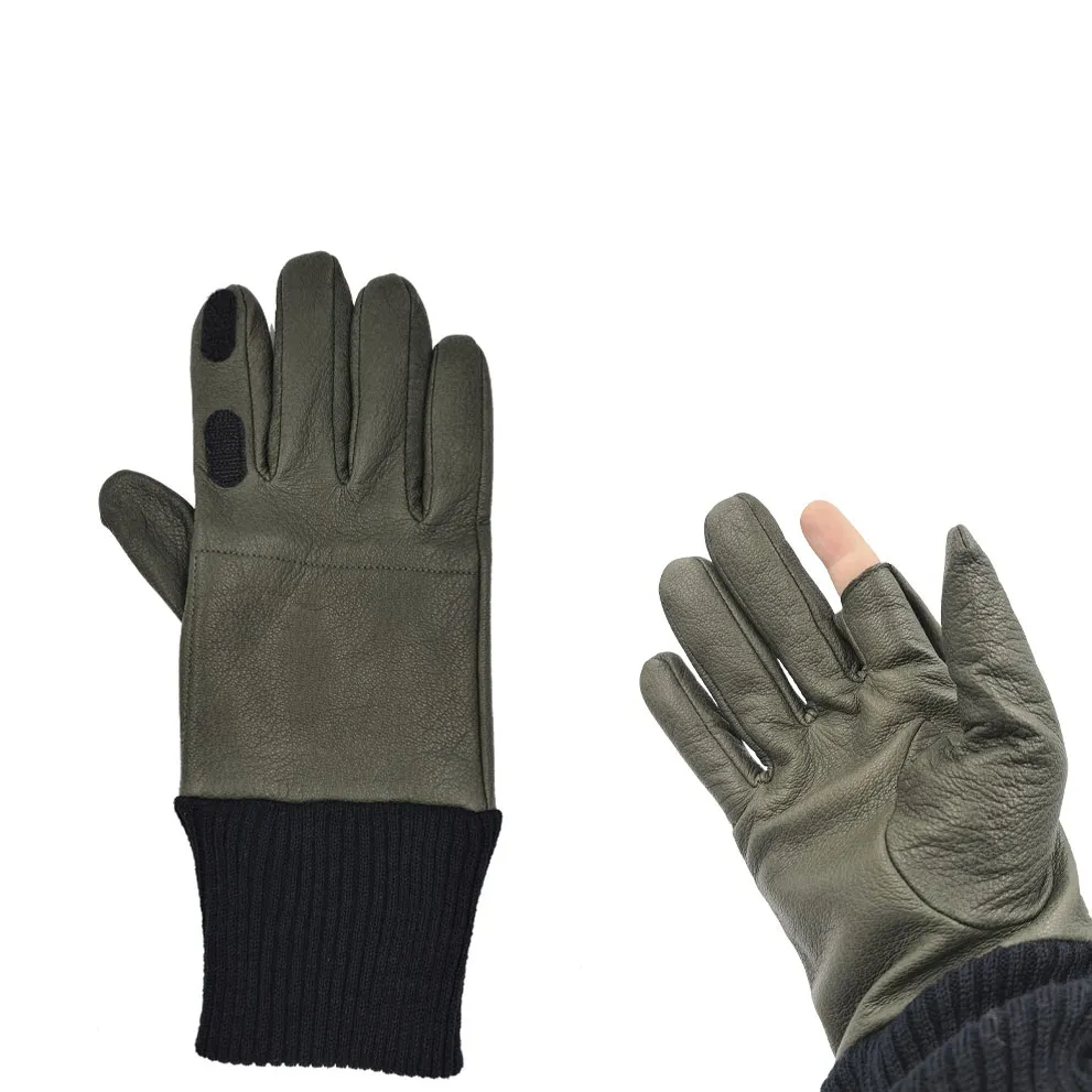 Parker-Hale Leather Shooting Gloves - Green