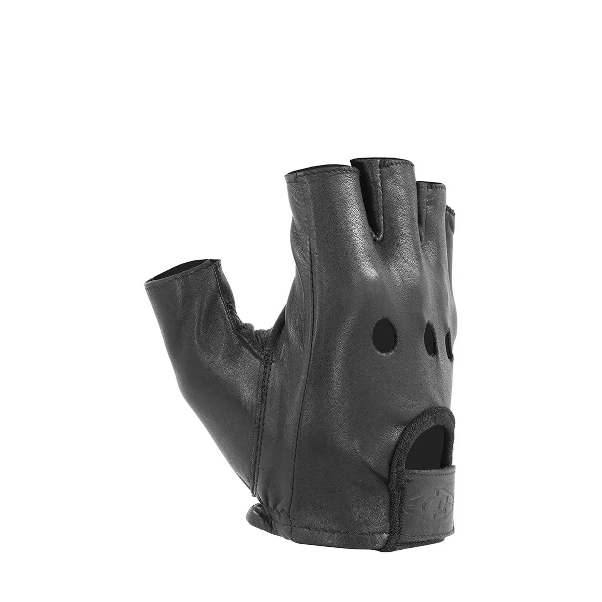 Premium Leather Driving Gloves - 1/2 Finger