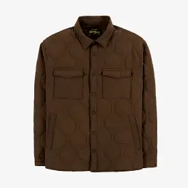 Quilted Woven Mens Jacket (Brown)