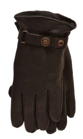 Schott 1680 black goat leather men's gloves