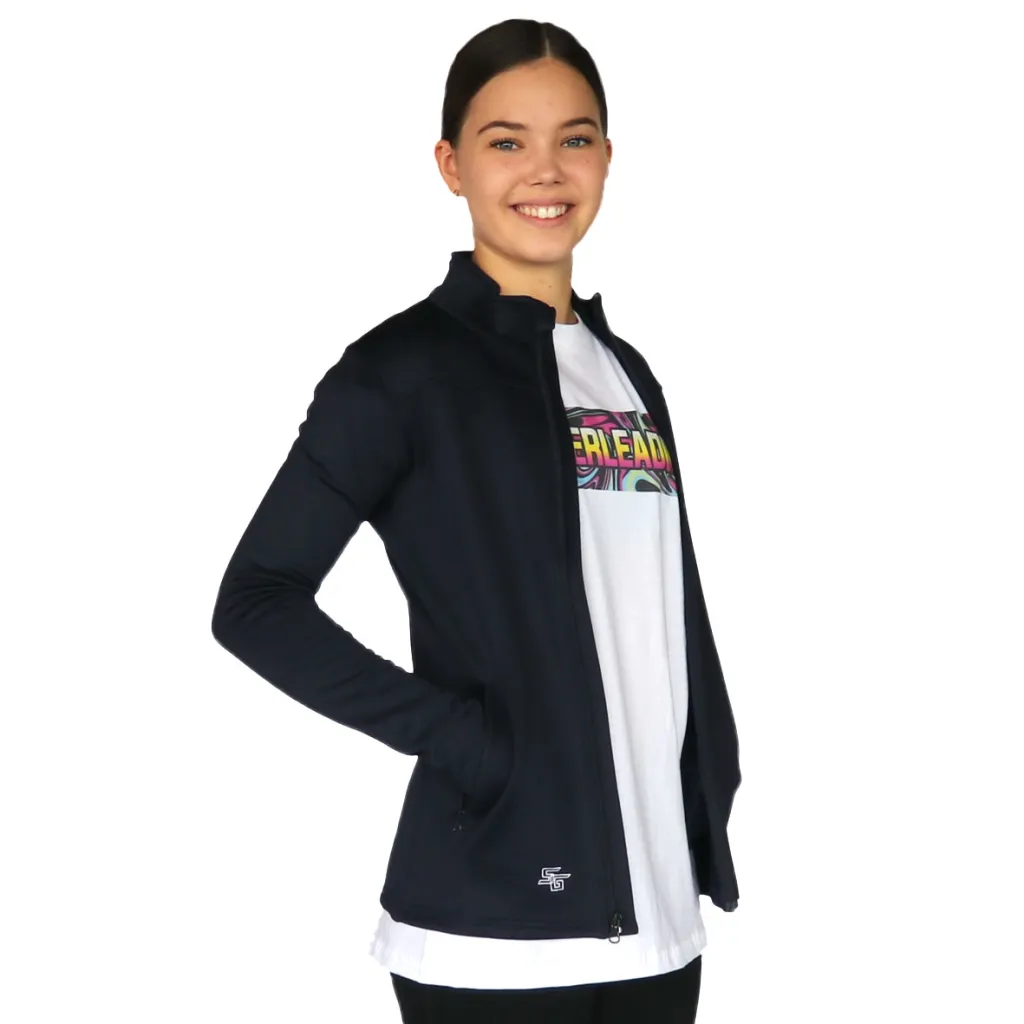 Skillz Gear Invincible jacket with Cheerleader bent print