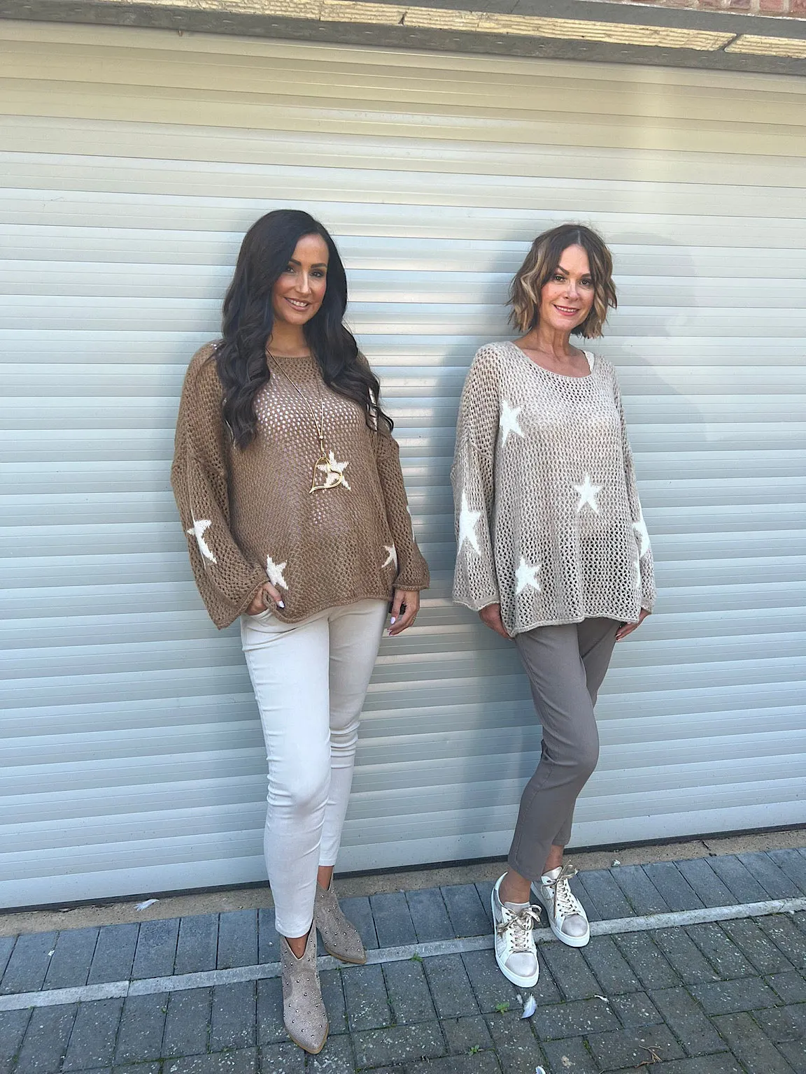 Star Loose Knit Jumper Fray