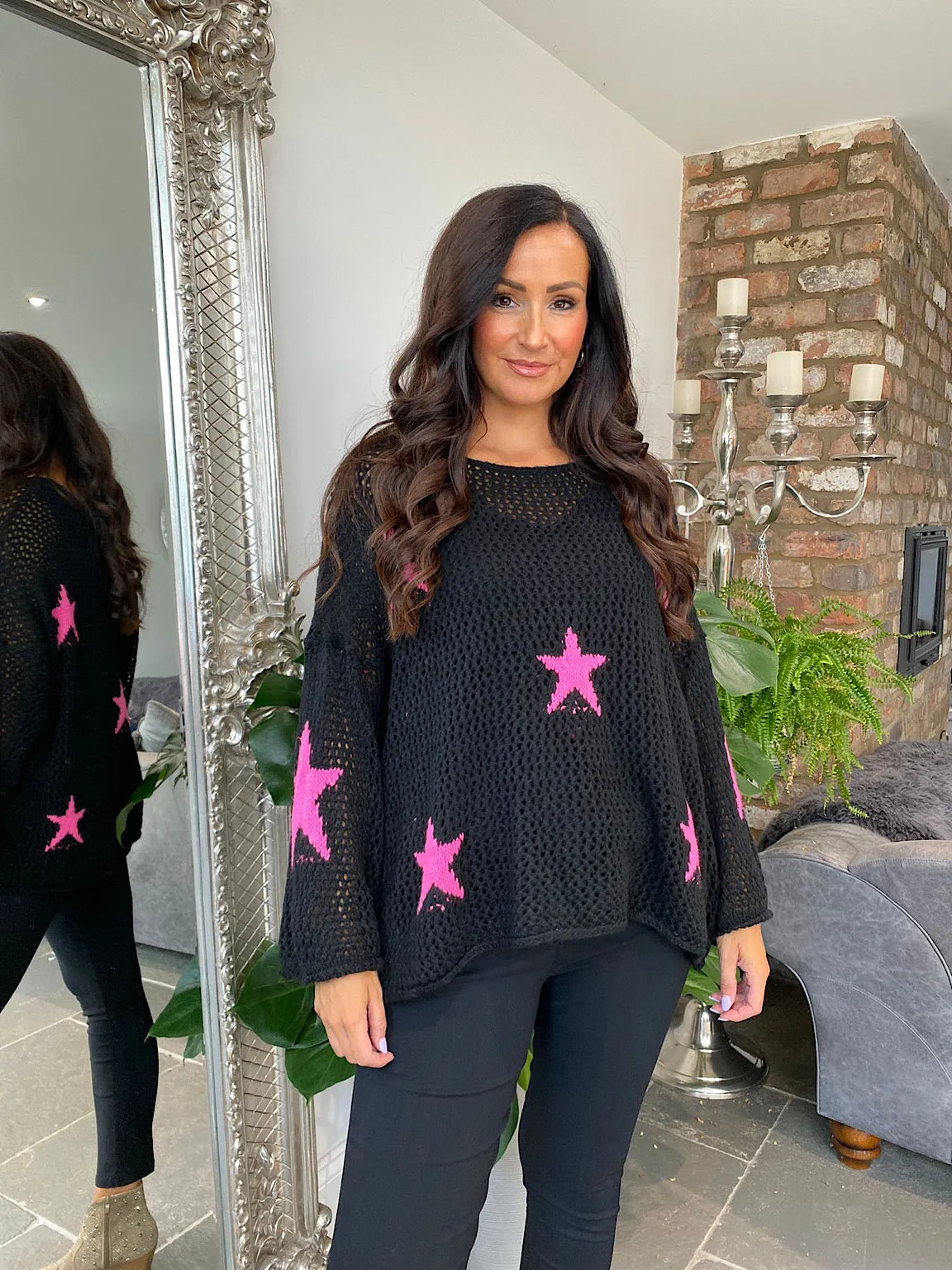 Star Loose Knit Jumper Fray