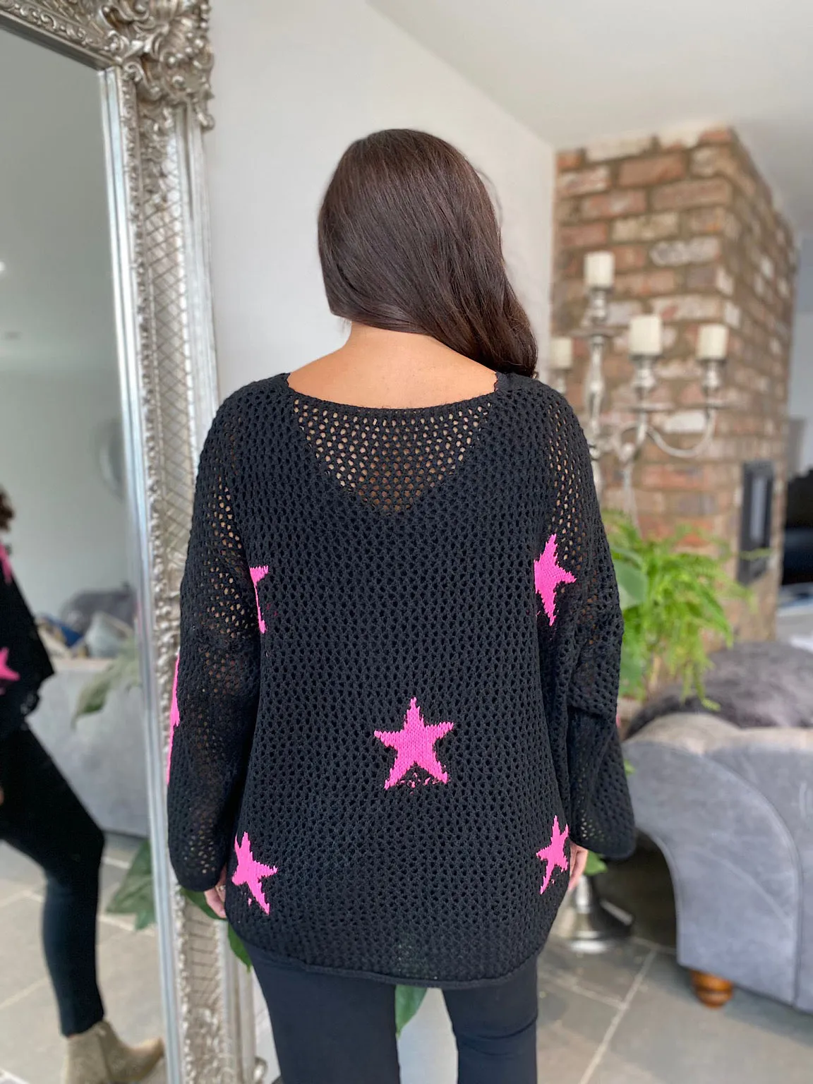 Star Loose Knit Jumper Fray