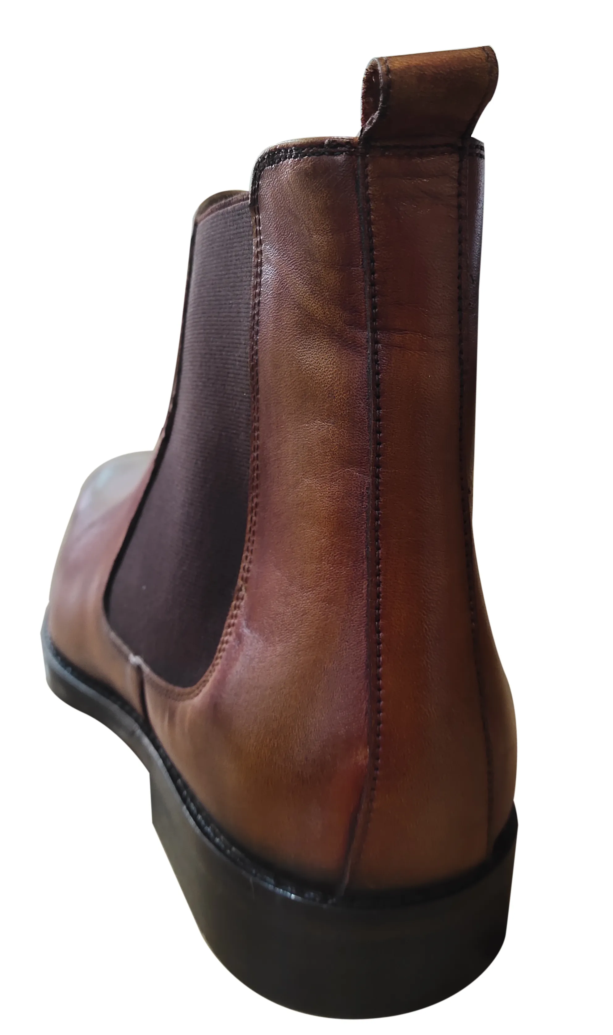 Tan Long Leather Boots - MMFT022