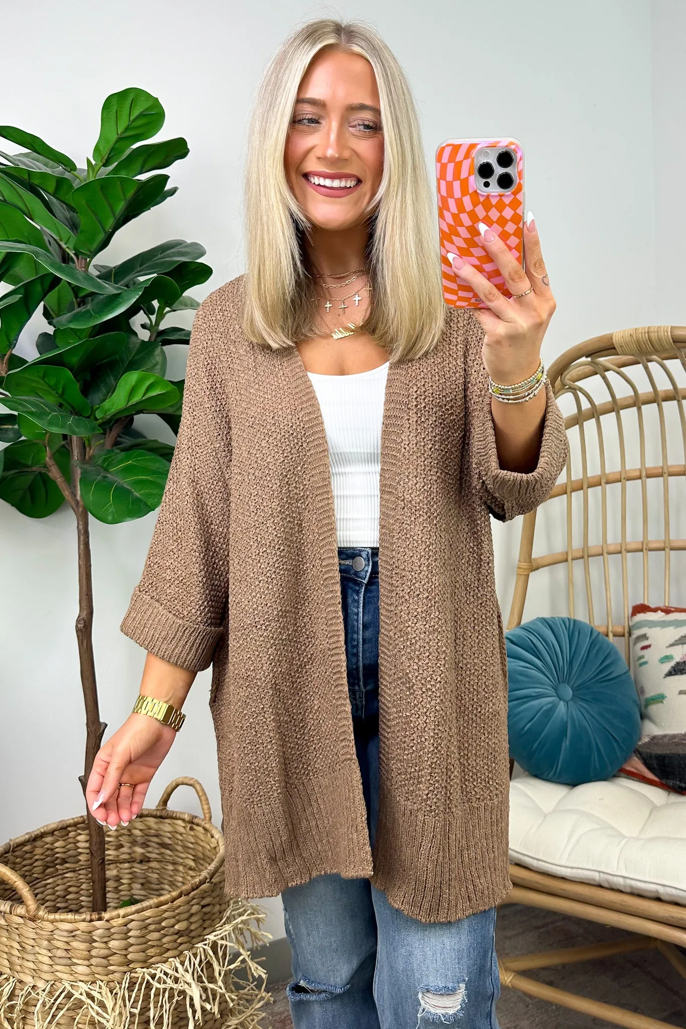 Tarina Cuffed Sleeve Knit Cardigan - FINAL SALE