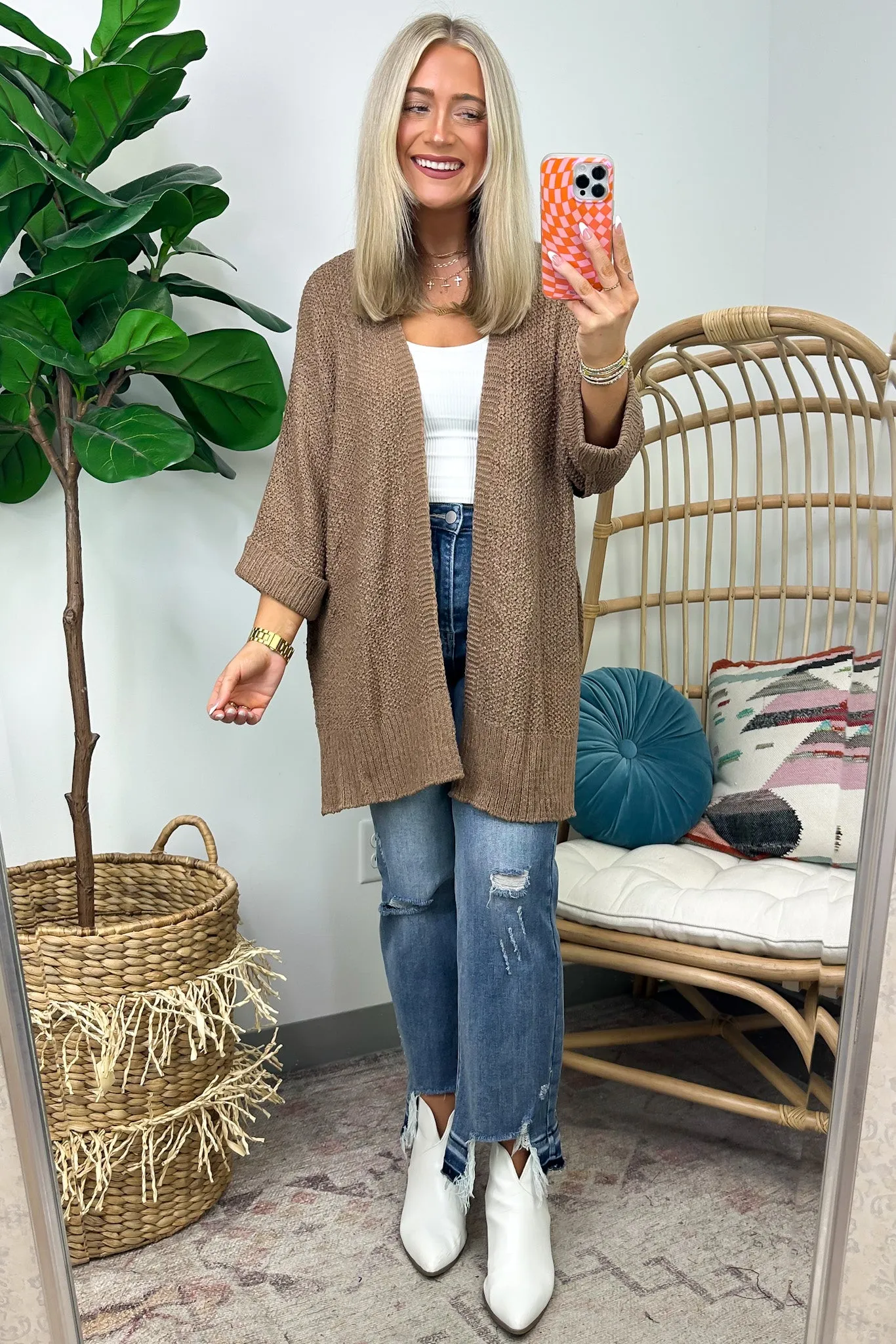 Tarina Cuffed Sleeve Knit Cardigan - FINAL SALE