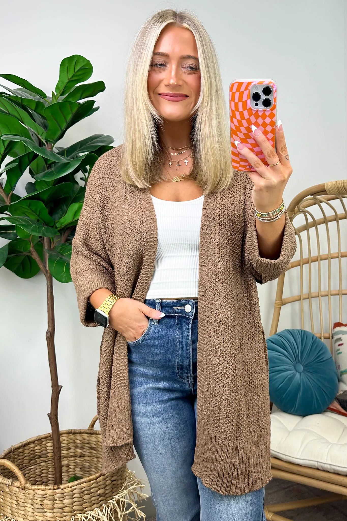 Tarina Cuffed Sleeve Knit Cardigan - FINAL SALE