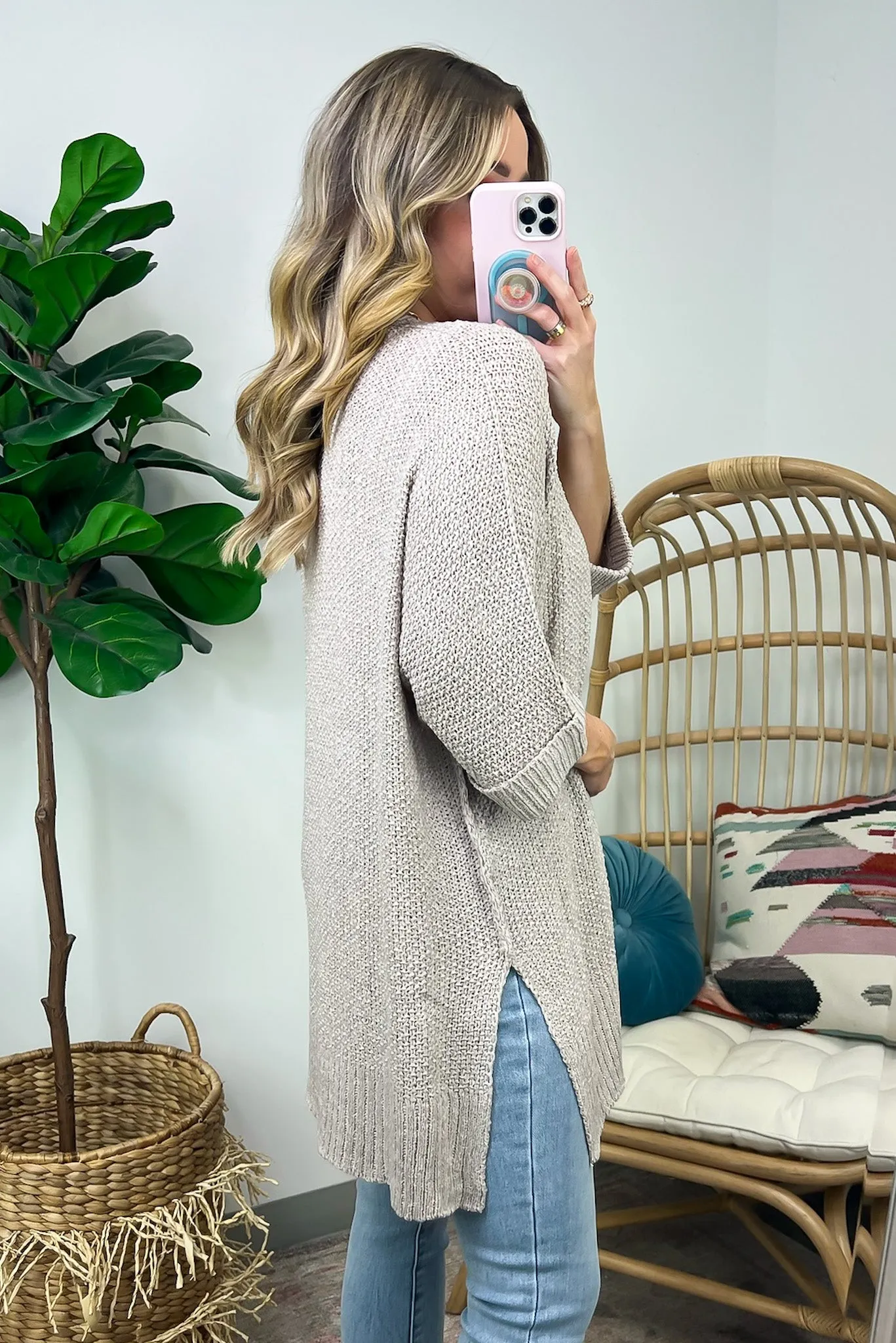 Tarina Cuffed Sleeve Knit Cardigan - FINAL SALE