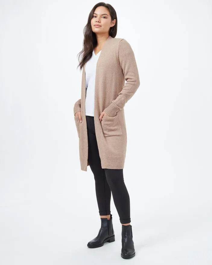 Tentree Highline Wool Cardigan in Foxtrot Brown Heather