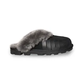 UGG Coquette Rubber Black Slippers - Women's