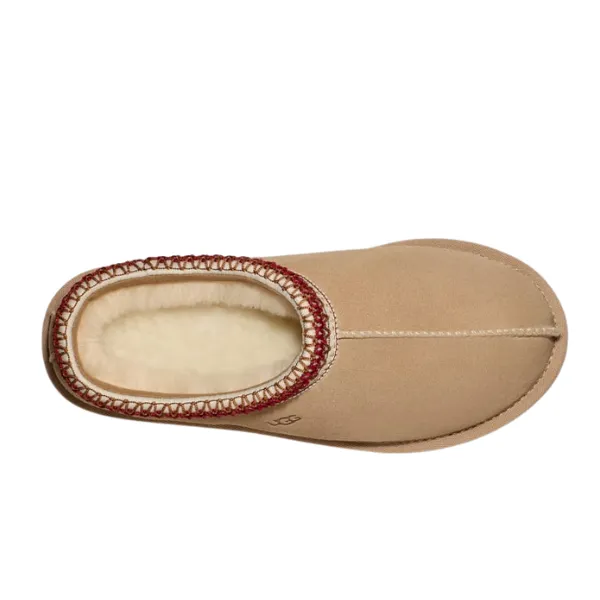 UGG Women's Tasman Slipper Sand/Dark Cherry