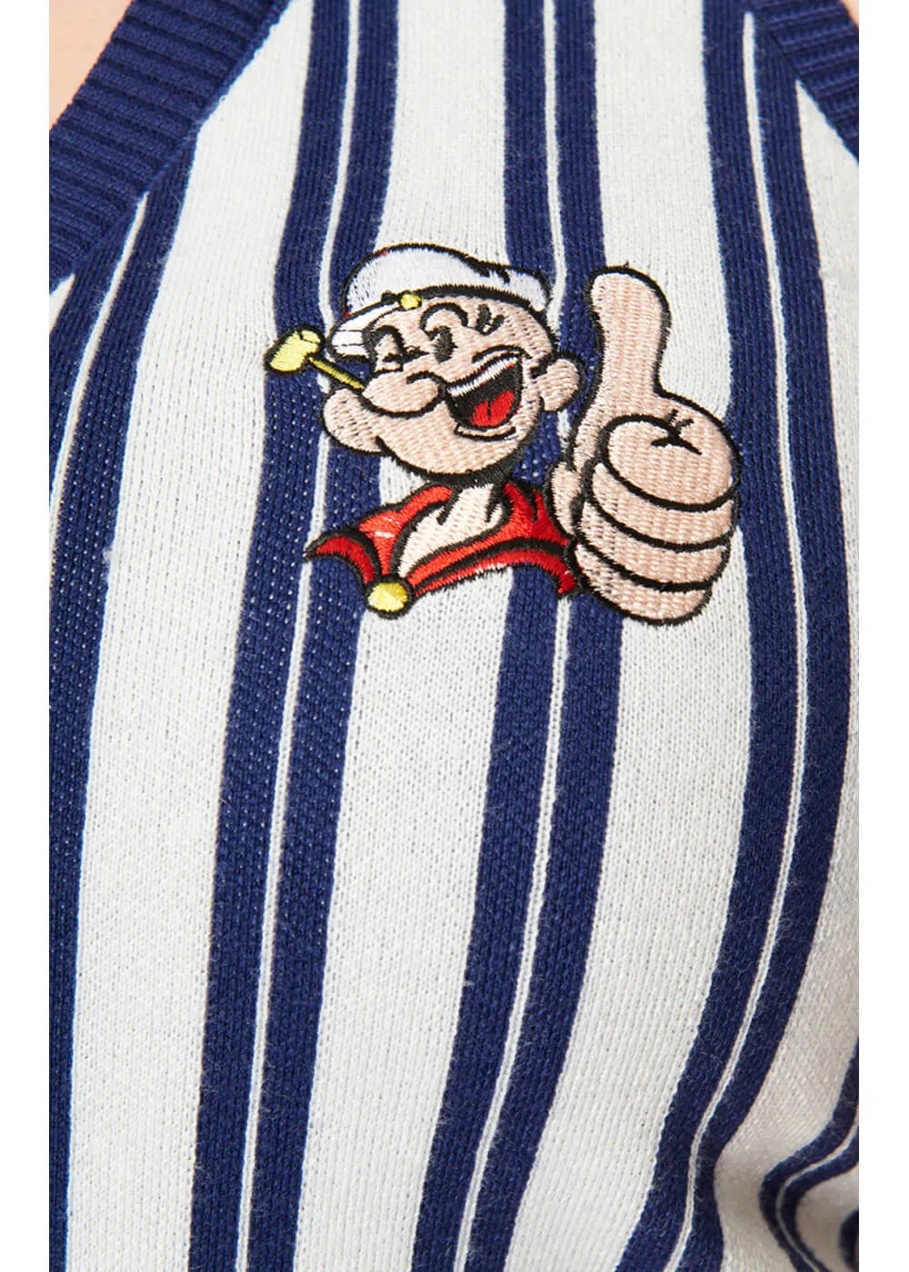 Unique Vintage x Popeye Sweethaven 60's Sweater Blue