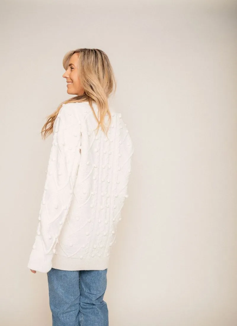 Unwind Pom Cardigan