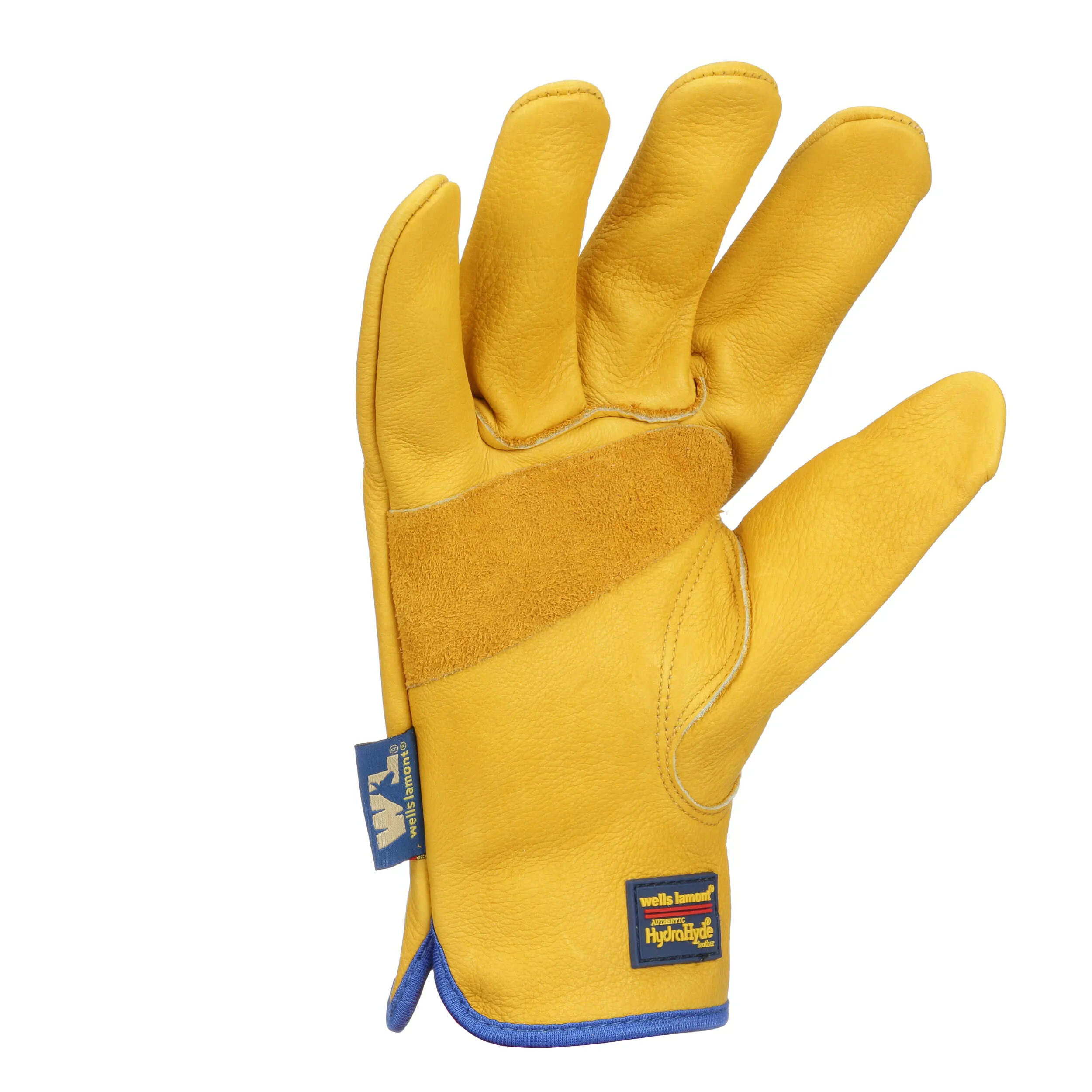 Wells Lamont Men's Slip-On HydraHyde Full Leather Water-Resistant Work Gloves