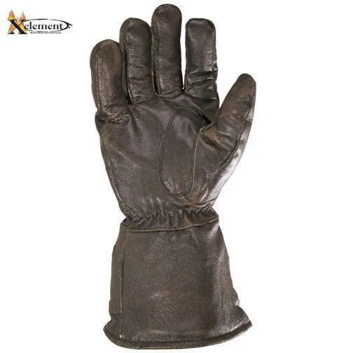 Xelement XG230 'Driving Retro' Men's Brown Leather Gauntlet Motorcycle Gloves